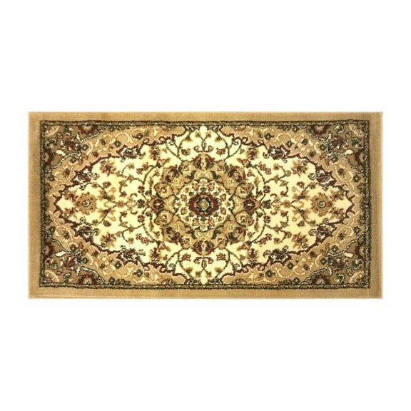 Flash Furniture Mersin Collection Rectangular Traditional Black, Burgundy, Green, Beige, Ivory Area Rug, 2' x 3'