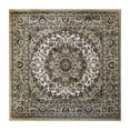 thumbnail image 1 of Flash Furniture Mersin Collection Square Traditional Black, Burgundy, Green, Beige, Ivory Area Rug, 4' x 4', 1 of 4