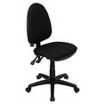 thumbnail image 1 of Flash Furniture Mid-Back Black Fabric Multifunction Swivel Ergonomic Task Office Chair with Adjustable Lumbar Support, 1 of 6