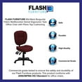 thumbnail image 1 of Flash Furniture Mid-Back Burgundy Fabric Multifunction Swivel Ergonomic Task Office Chair with Pillow Top Cushioning, 1 of 4
