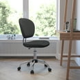 thumbnail image 1 of Flash Furniture Mid-Back Gray Mesh Padded Swivel Task Office Chair with Chrome Base, 1 of 13