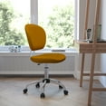 thumbnail image 1 of Flash Furniture Mid-Back Orange Mesh Padded Swivel Task Office Chair with Chrome Base, 1 of 13