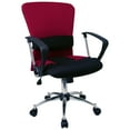 thumbnail image 1 of Flash Furniture Mid-Back Red Mesh Swivel Task Office Chair with Adjustable Lumbar Support and Arms, 1 of 3