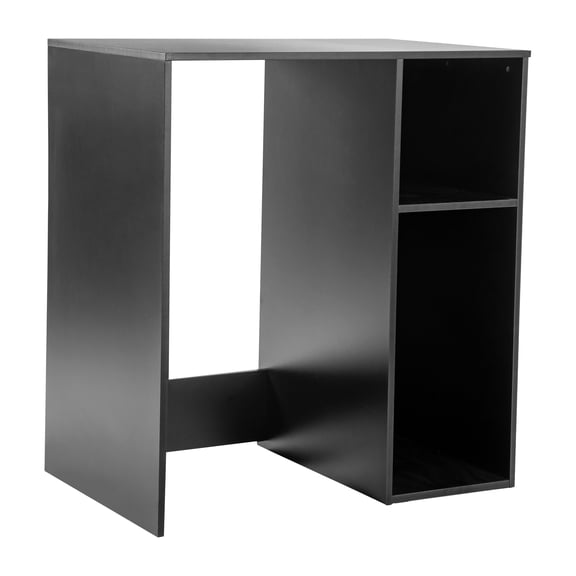 Flash Furniture Mini Fridge Bookshelf Storage Station Organizer with Cubbies in Black