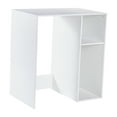 thumbnail image 1 of Flash Furniture Mini Fridge Bookshelf Storage Station Organizer with Cubbies in White, 1 of 10