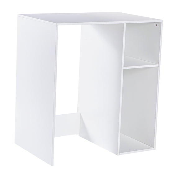 Flash Furniture Mini Fridge Bookshelf Storage Station Organizer with Cubbies in White