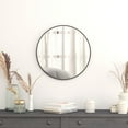 thumbnail image 1 of Flash Furniture Modern Round Wall Mounted Mirror, Black, 1 of 10