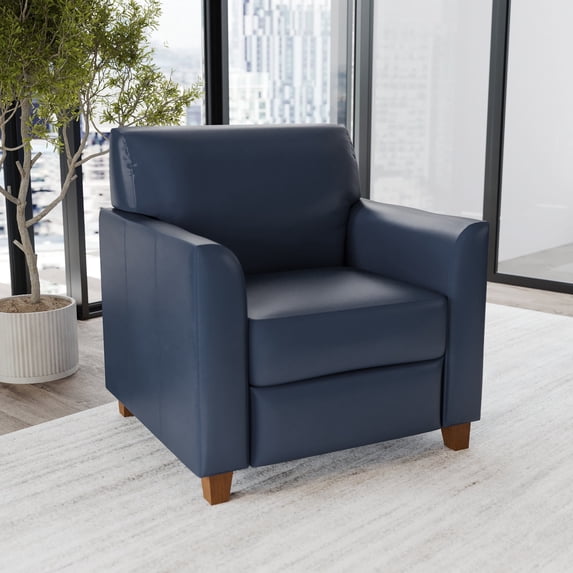 Flash Furniture Navy LeatherSoft Chair