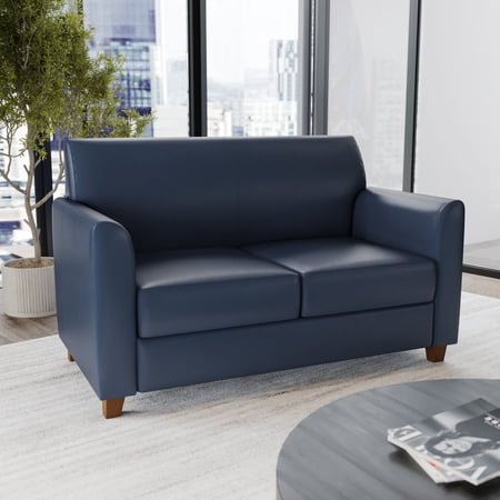 Flash Furniture Navy LeatherSoft Loveseat