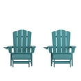 thumbnail image 1 of Flash Furniture Newport Adirondack Chair with Pull Out Ottoman Blue 2/Pack (2LEHMP1044110BL), 1 of 9