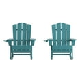 thumbnail image 1 of Flash Furniture Newport Adirondack Rocking Chair with Cup Holder Blue 2/Pack (2LEHMP104431BL), 1 of 9