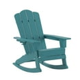 thumbnail image 1 of Flash Furniture Newport Adirondack Rocking Chair with Cup Holder Blue (LEHMP104431BL), 1 of 9