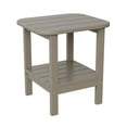 thumbnail image 1 of Flash Furniture Newport HDPE 2-Tier Adirondack Side Table - All-Weather - Indoor/Outdoor Brown, 1 of 9