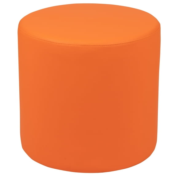 Flash Furniture Nicholas Soft Seating Flexible Circle for Classrooms and Common Spaces - 18" Seat Height (Orange)