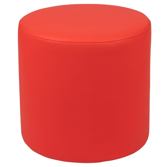 Flash Furniture Nicholas Soft Seating Flexible Circle for Classrooms and Common Spaces - 18" Seat Height (Red)
