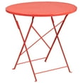thumbnail image 1 of Flash Furniture Oia Commercial Grade 30" Round Coral Indoor-Outdoor Steel Folding Patio Table, 1 of 3