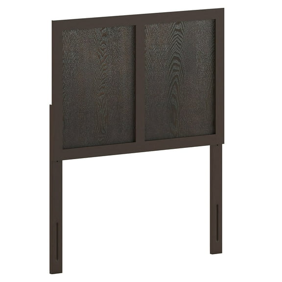 Flash Furniture Oliver Twin Wooden Four Panel Adjustable Headboard 38"W x 0.75"D x 41" - 51"H Dark