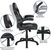 Flash Furniture Optis Red Gaming Desk and Black Racing Chair Set with Cup Holder and Headphone Hook