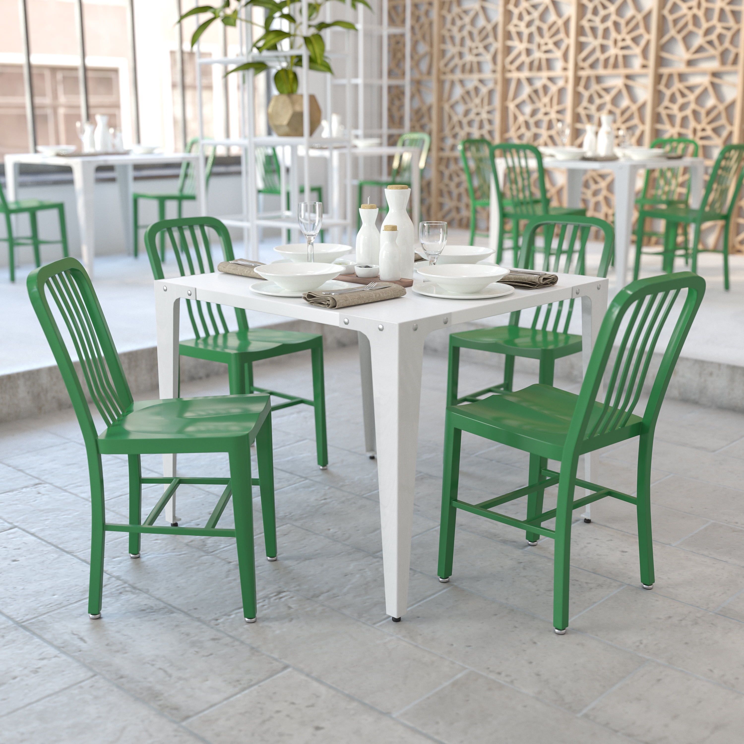 Flash furniture metal chairs discount