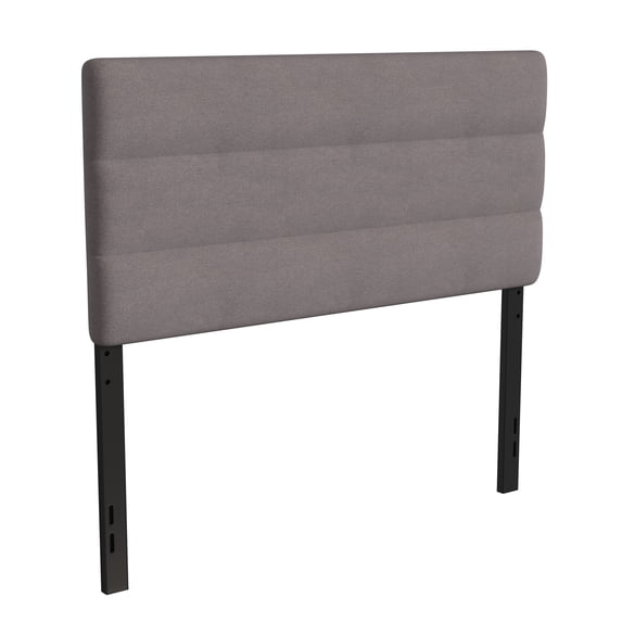 Flash Furniture Paxton Full Modern Fabric Upholstered Headboard, Gray