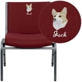 thumbnail image 1 of Flash Furniture Personalized Big & Tall 1000 lb. Rated Burgundy Fabric Stack Chair, 1 of 3