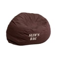 thumbnail image 1 of Flash Furniture Personalized Small Solid Brown Bean Bag Chair for Kids and Teens, 1 of 2