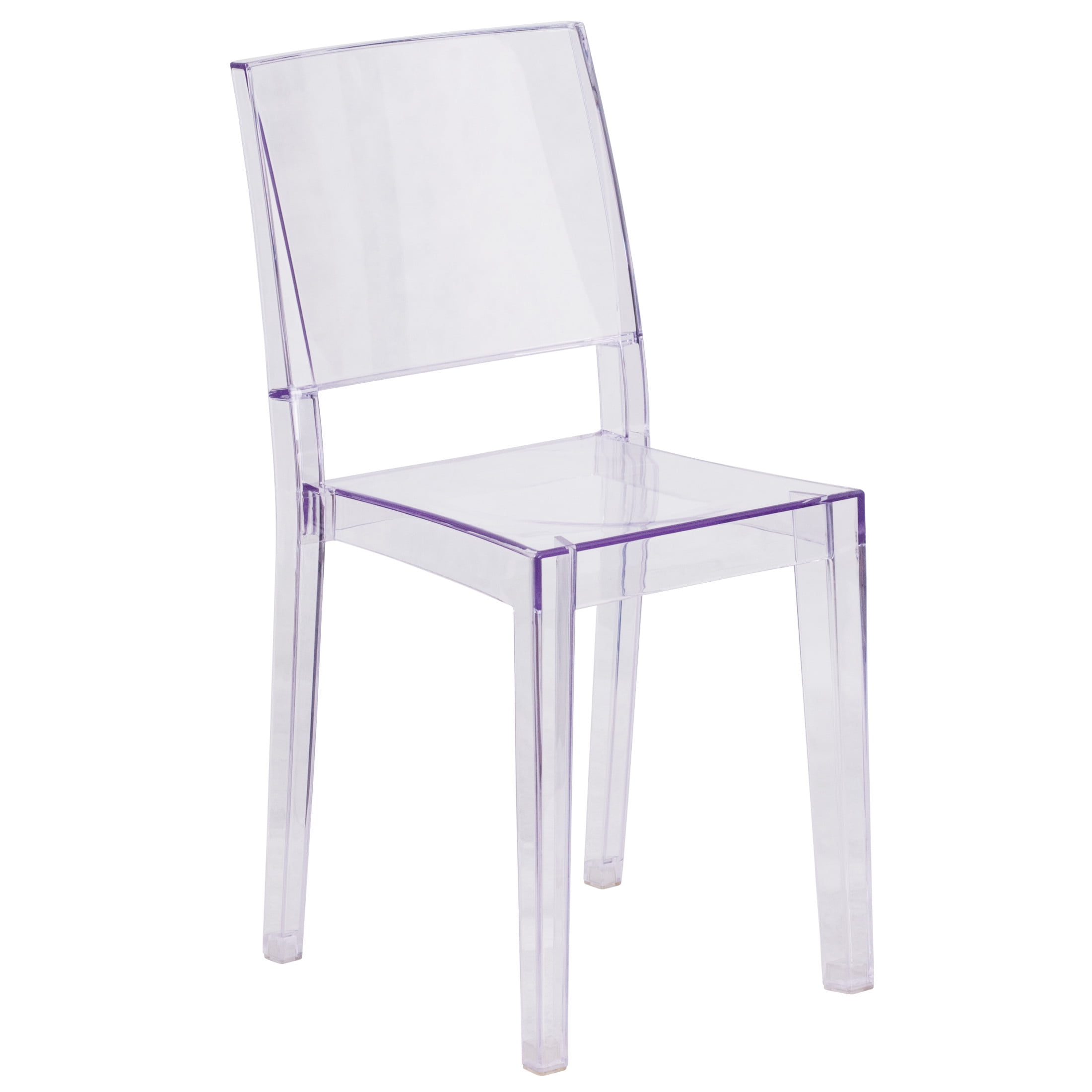 Elegant Clear Polycarbonate Stacking Side Chair