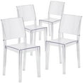 thumbnail image 1 of Phantom Series Transparent Stacking Side Chair, PK4, 1 of 9
