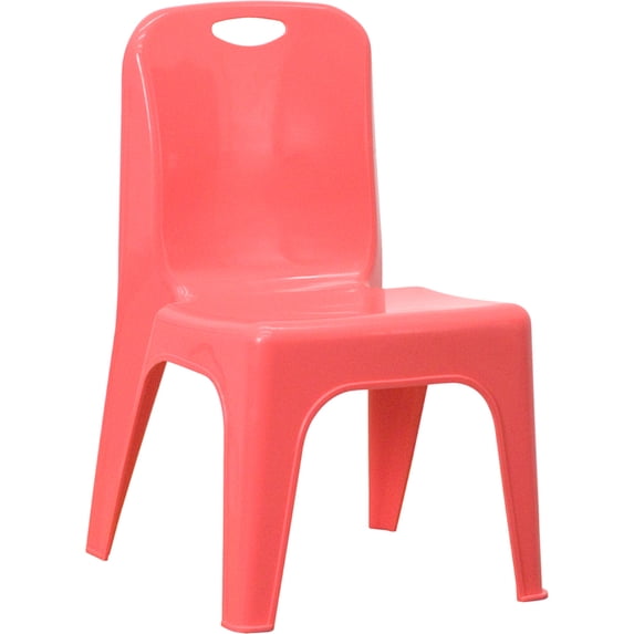 Flash Furniture Plastic Stackable School Chair with Carrying Handle and 11'' Seat Height