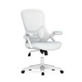 thumbnail image 1 of Flash Furniture Porter Ergonomic Mesh High-Back Swivel Office Chair with Flip-Up Armrests, White, 1 of 23