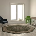 thumbnail image 1 of Flash Furniture Portman Collection Octagonal Traditional Beige, Green Area Rug, 7' x 7', 1 of 5