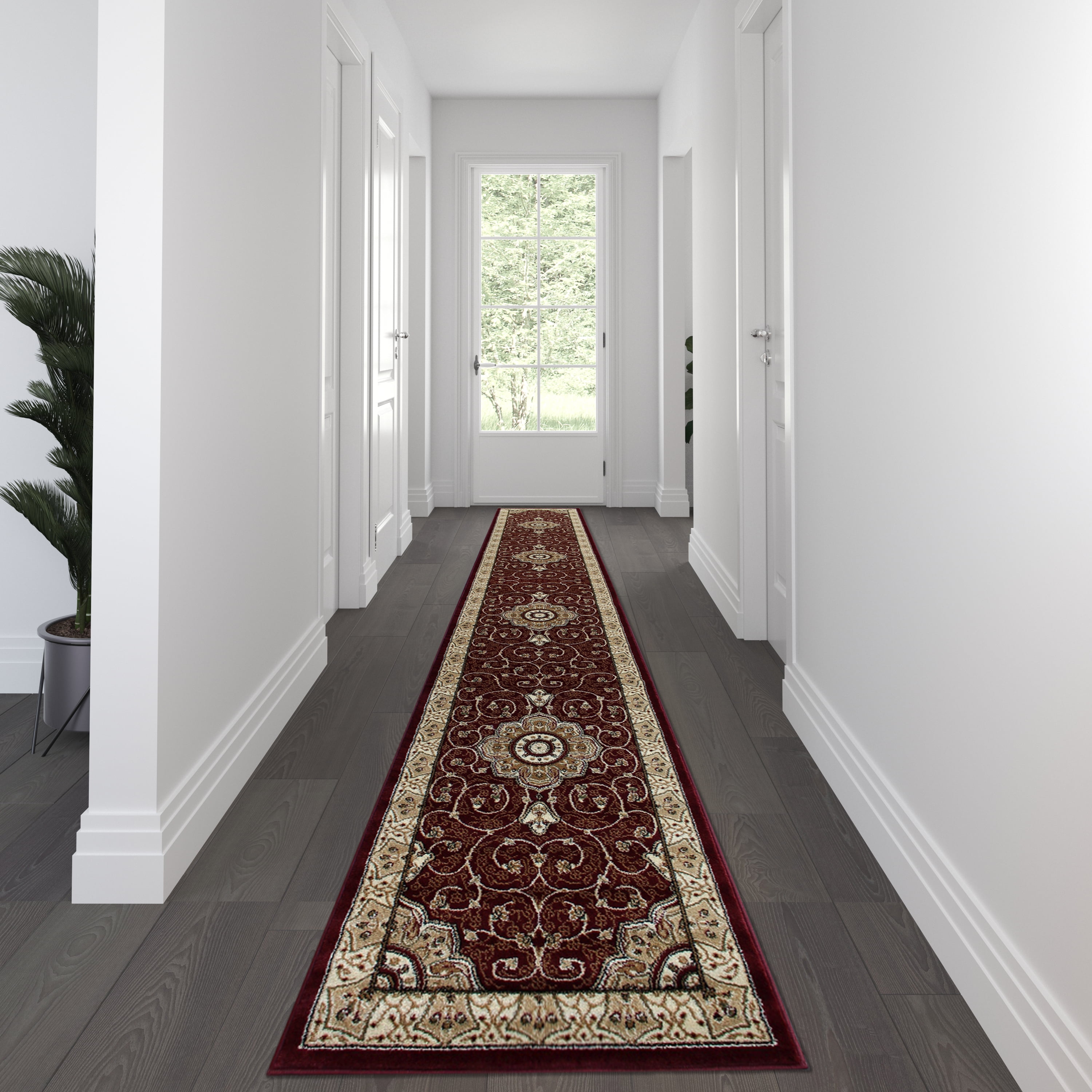 Flash Furniture Portman Collection Rectangular Traditional Beige ...