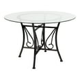 thumbnail image 1 of Flash Furniture Princeton 45'' Round Glass Dining Table with Black Metal Frame, 1 of 3
