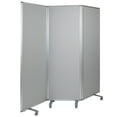 thumbnail image 1 of Flash Furniture Raisley Double Sided Mobile Magnetic Whiteboard/Cloth Partition with Lockable Casters, 72"H x 24"W (3 sections included), 1 of 12