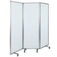 thumbnail image 1 of Flash Furniture Raisley Mobile Magnetic Whiteboard Partition with Lockable Casters, 72"H x 24"W (3 sections included), 1 of 12