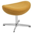 thumbnail image 1 of Flash Furniture Rally Citron Fabric Saddle Wing Ottoman, 1 of 10