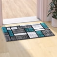 thumbnail image 1 of Flash Furniture Raven Rectangular Contemporary Grey, Turquoise Area Rug, 2' x 3', 1 of 5
