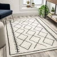 Flash Furniture Rectangular Bohemian Ivory Area Rug, 5' x 7'