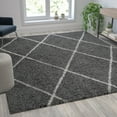 thumbnail image 1 of Flash Furniture Rectangular Modern Charcoal Area Rug, 8' x 10', 1 of 7
