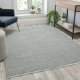 thumbnail image 1 of Flash Furniture Rectangular Modern Grey Handwoven Area Rug, 5' x 7', 1 of 5
