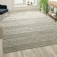 thumbnail image 1 of Flash Furniture Rectangular Modern Ivory Handwoven Area Rug, 8' x 10', 1 of 7