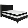 thumbnail image 1 of Flash Furniture Riverdale Full Size Tufted Upholstered Platform Bed in Black Fabric with Memory Foam Mattress, 1 of 5