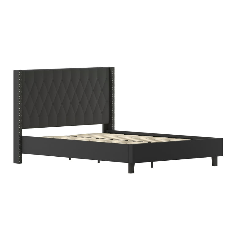 Flash furniture riverdale tufted outlet upholstered platform bed