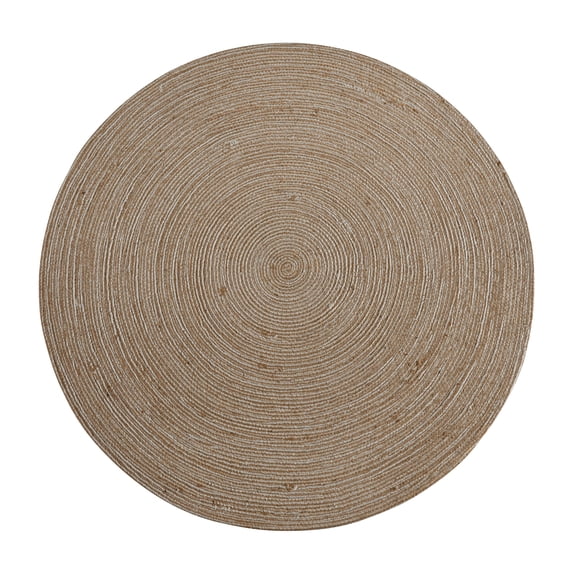 Flash Furniture Round Modern Natural Area Rug, 4'
