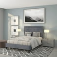 thumbnail image 1 of Flash Furniture Roxbury Full Size Tufted Upholstered Platform Bed in Light Gray Fabric, 1 of 5