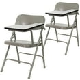 thumbnail image 1 of Flash Furniture Rutherford Steel Adult Folding Chairs with Left Handed Tablet Arm, Set of 2, Gray, 1 of 13