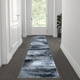 thumbnail image 1 of Flash Furniture Rylan Rectangular Contemporary Grey Area Rug, 2' x 7', 1 of 5