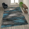 thumbnail image 1 of Flash Furniture Rylan Rectangular Contemporary Grey, Blue Area Rug, 8' x 10', 1 of 5