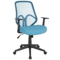 thumbnail image 1 of Flash Furniture Salerno Series High Back Light Blue Mesh Office Chair with Arms, 1 of 7
