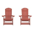 thumbnail image 1 of Flash Furniture Savannah Adirondack Rocking Chair Red 2/Pack (JJC14705RED2), 1 of 9